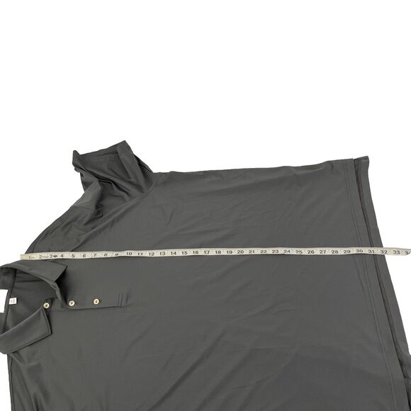 Mens Peter Millar Summer Comfort Short Sleeve Polo Shirt Size XL Gray Golf - Picture 4 of 7